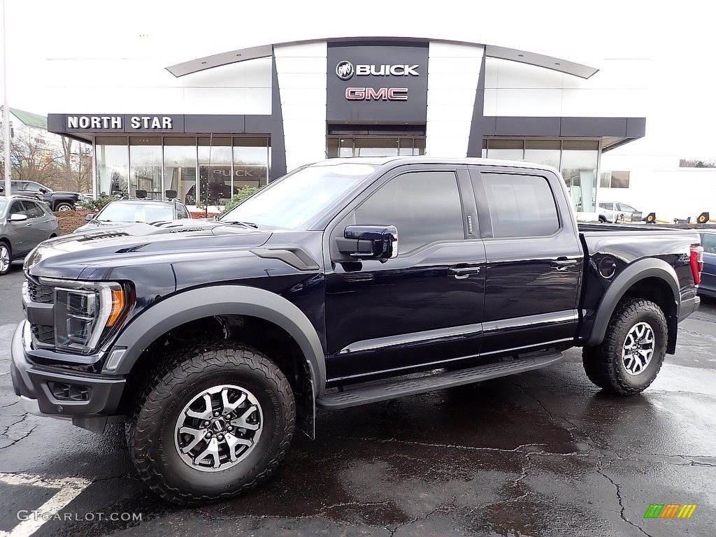 2021 F150 SVT Raptor SuperCrew 4x4 - Antimatter Blue / Black photo #1