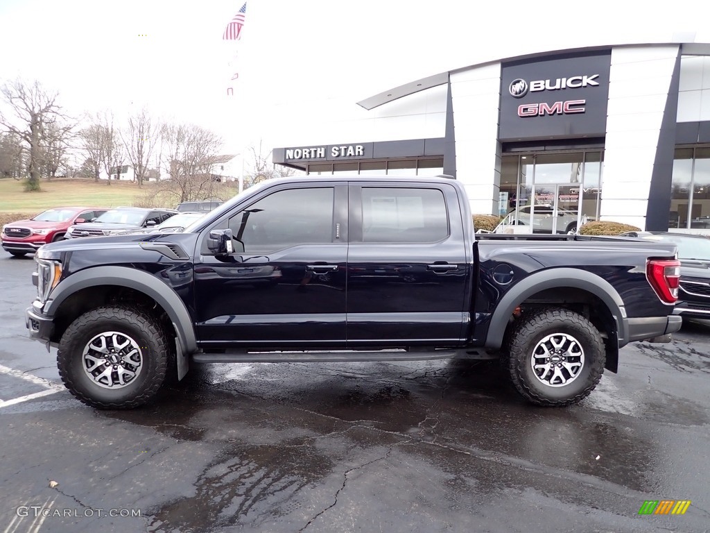 Antimatter Blue 2021 Ford F150 SVT Raptor SuperCrew 4x4 Exterior Photo #145397875