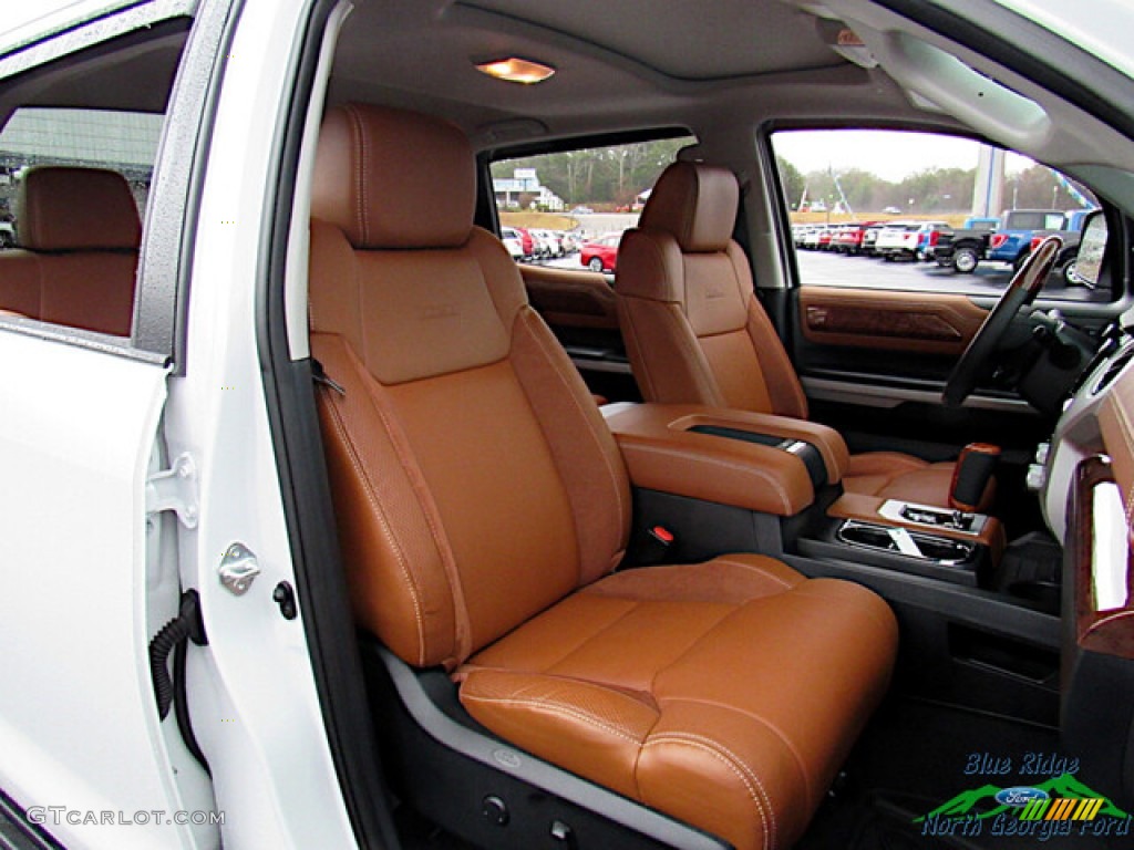 2021 Tundra 1794 CrewMax 4x4 - Super White / 1794 Edition Brown/Black photo #12
