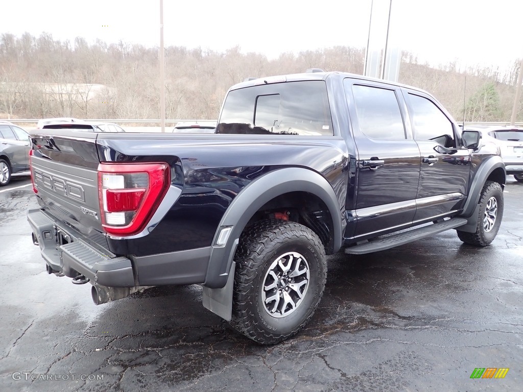 2021 F150 SVT Raptor SuperCrew 4x4 - Antimatter Blue / Black photo #7