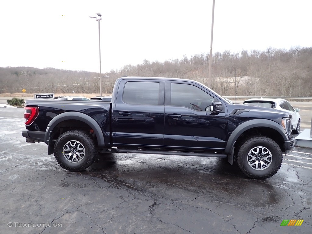 Antimatter Blue 2021 Ford F150 SVT Raptor SuperCrew 4x4 Exterior Photo #145398037