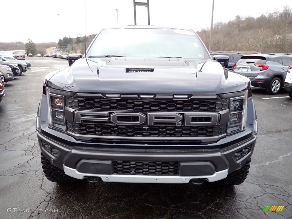 2021 F150 SVT Raptor SuperCrew 4x4 - Antimatter Blue / Black photo #11