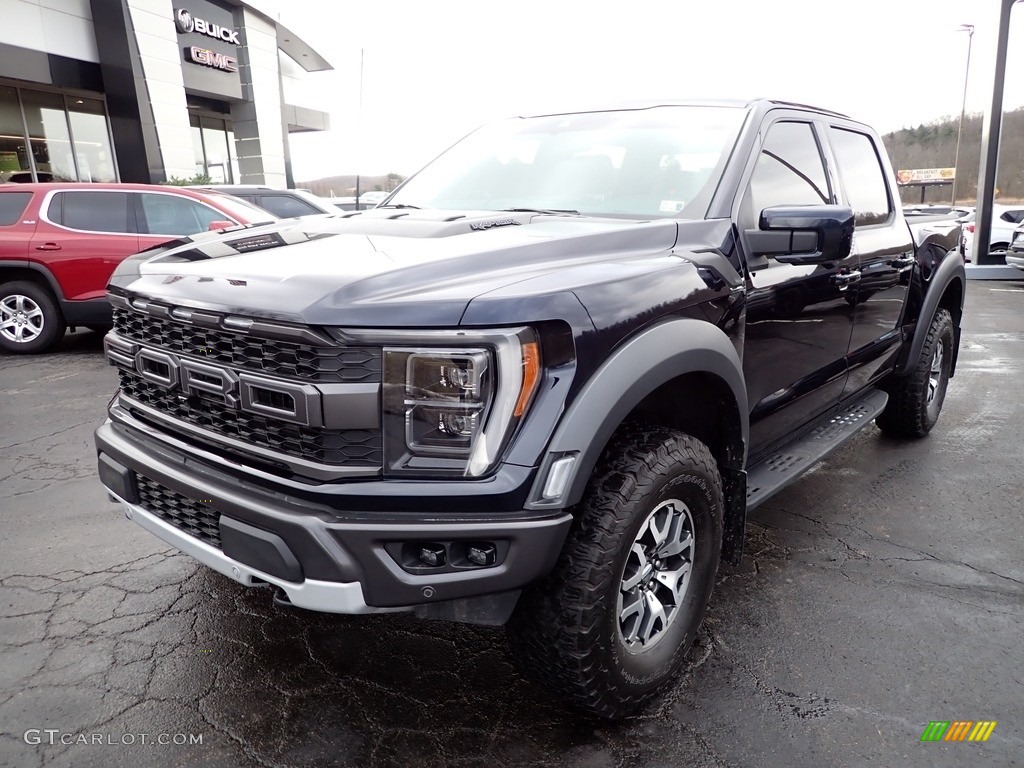 2021 F150 SVT Raptor SuperCrew 4x4 - Antimatter Blue / Black photo #12