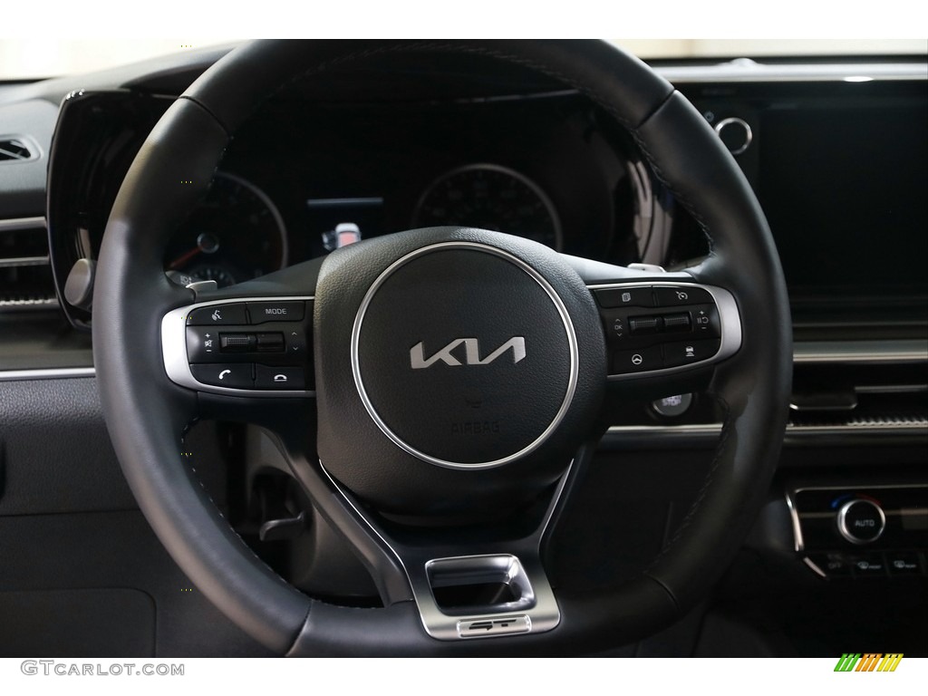 2023 Kia K5 GT Black Steering Wheel Photo #145399957