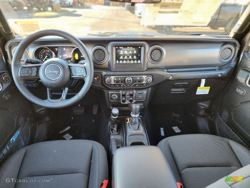 2023 Jeep Wrangler Unlimited Willys 4XE Hybrid Black Dashboard Photo #145400941