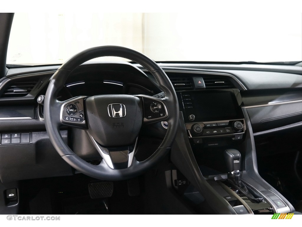 2021 Honda Civic EX Hatchback Black Dashboard Photo #145401046