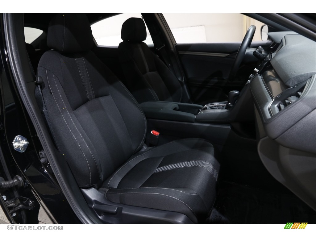 2021 Civic EX Hatchback - Crystal Black Pearl / Black photo #16