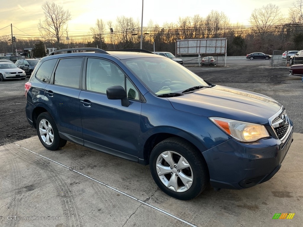 2014 Forester 2.5i Premium - Marine Blue Pearl / Platinum photo #9
