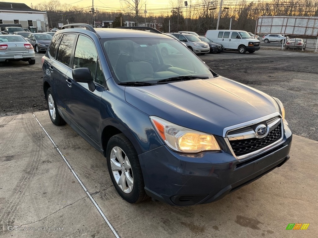 2014 Forester 2.5i Premium - Marine Blue Pearl / Platinum photo #10