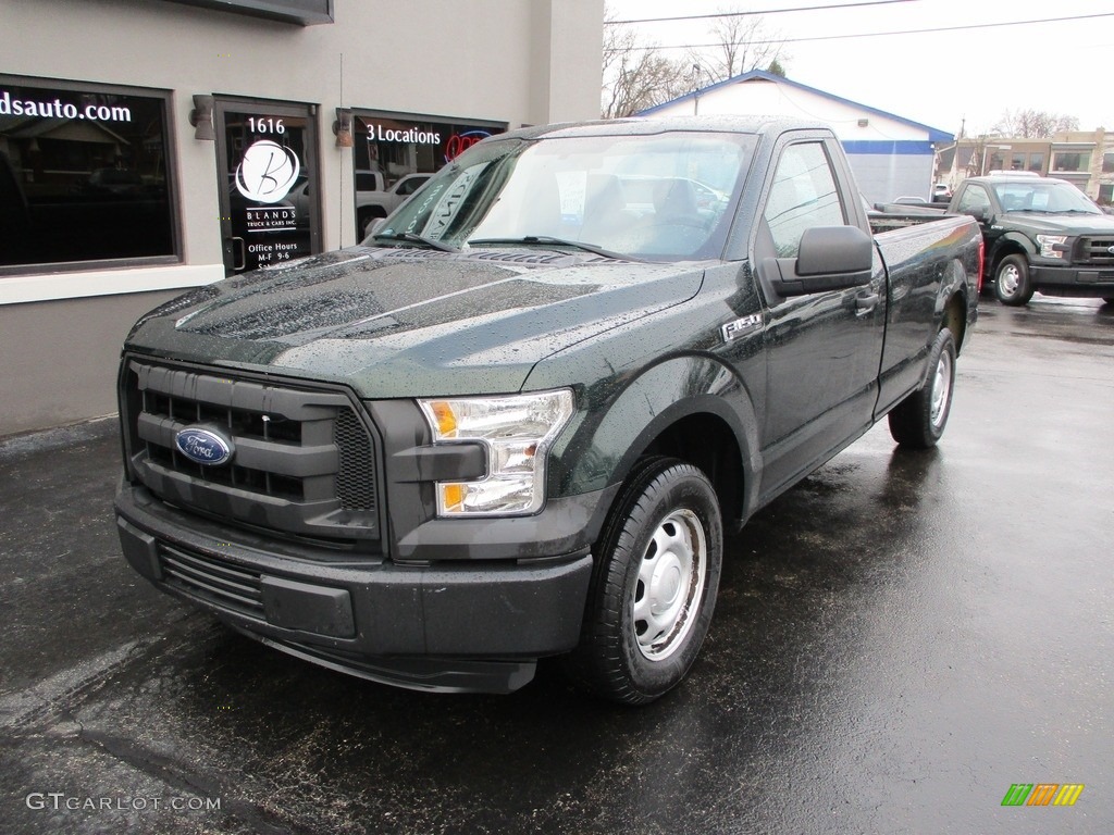 2016 F150 XL Regular Cab - Green Gem / Medium Earth Gray photo #2