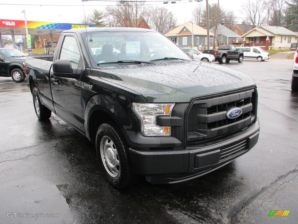 2016 F150 XL Regular Cab - Green Gem / Medium Earth Gray photo #5