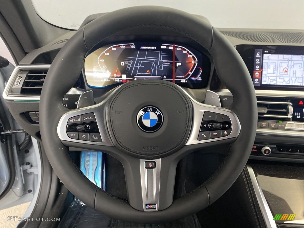 2023 BMW 4 Series M440i Coupe Black Steering Wheel Photo #145403330