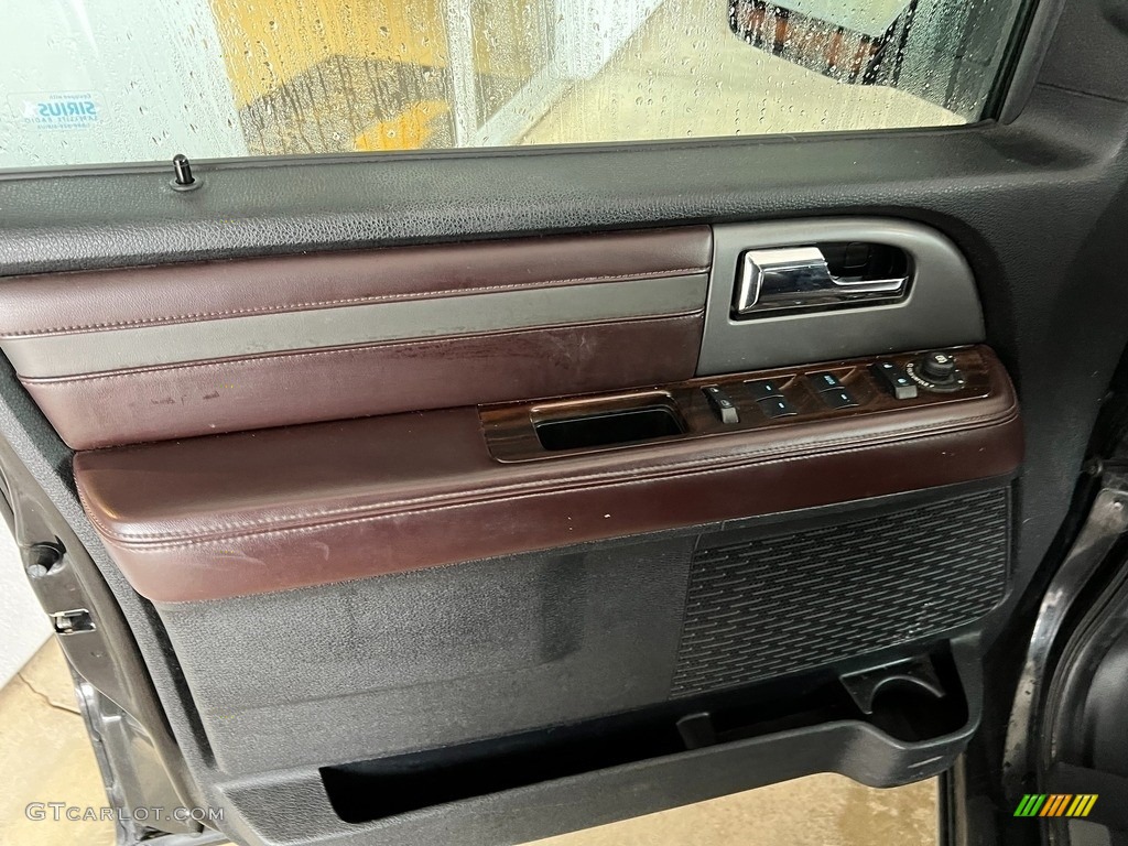 2015 Ford Expedition EL Platinum 4x4 Ebony Door Panel Photo #145403406