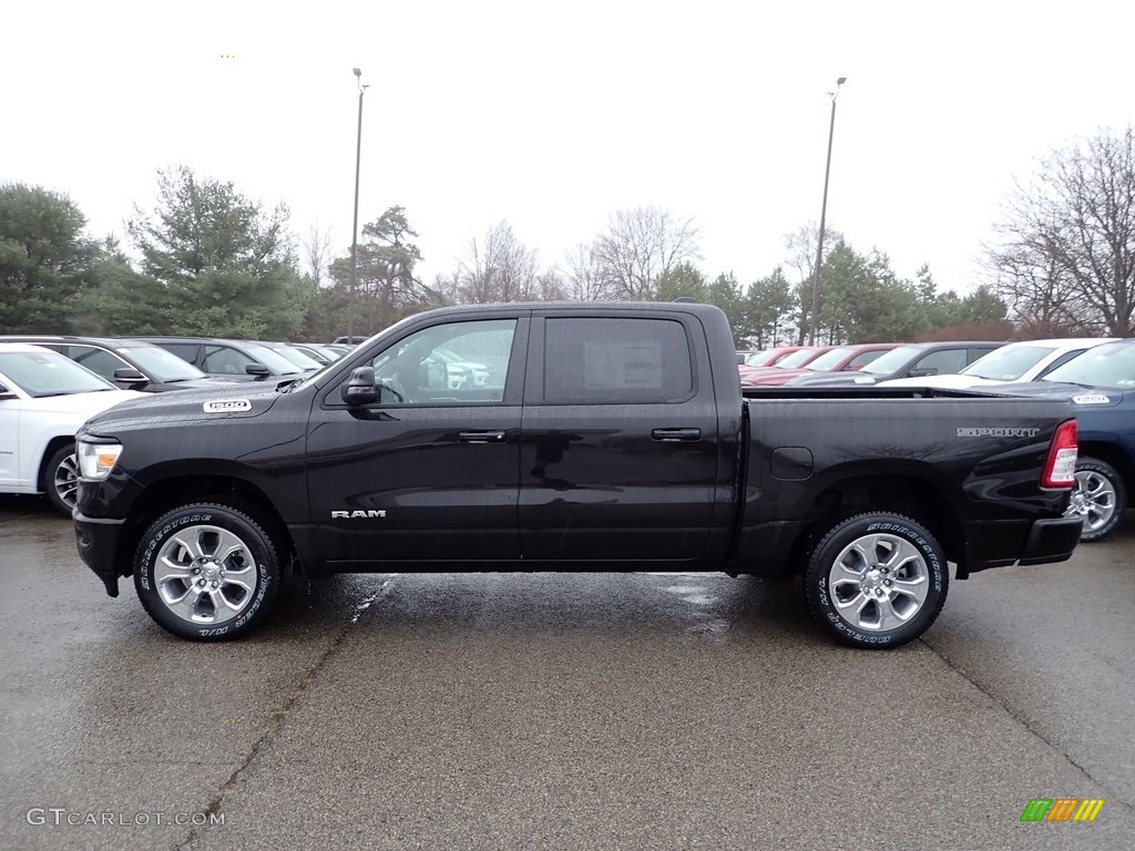 Diamond Black Crystal Pearl 2023 Ram 1500 Big Horn Crew Cab 4x4 Exterior Photo #145404297