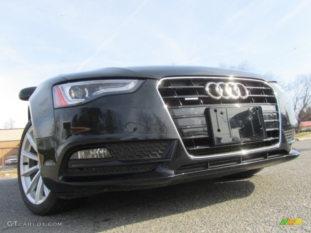 2015 A5 Premium quattro Coupe - Brilliant Black / Black photo #2