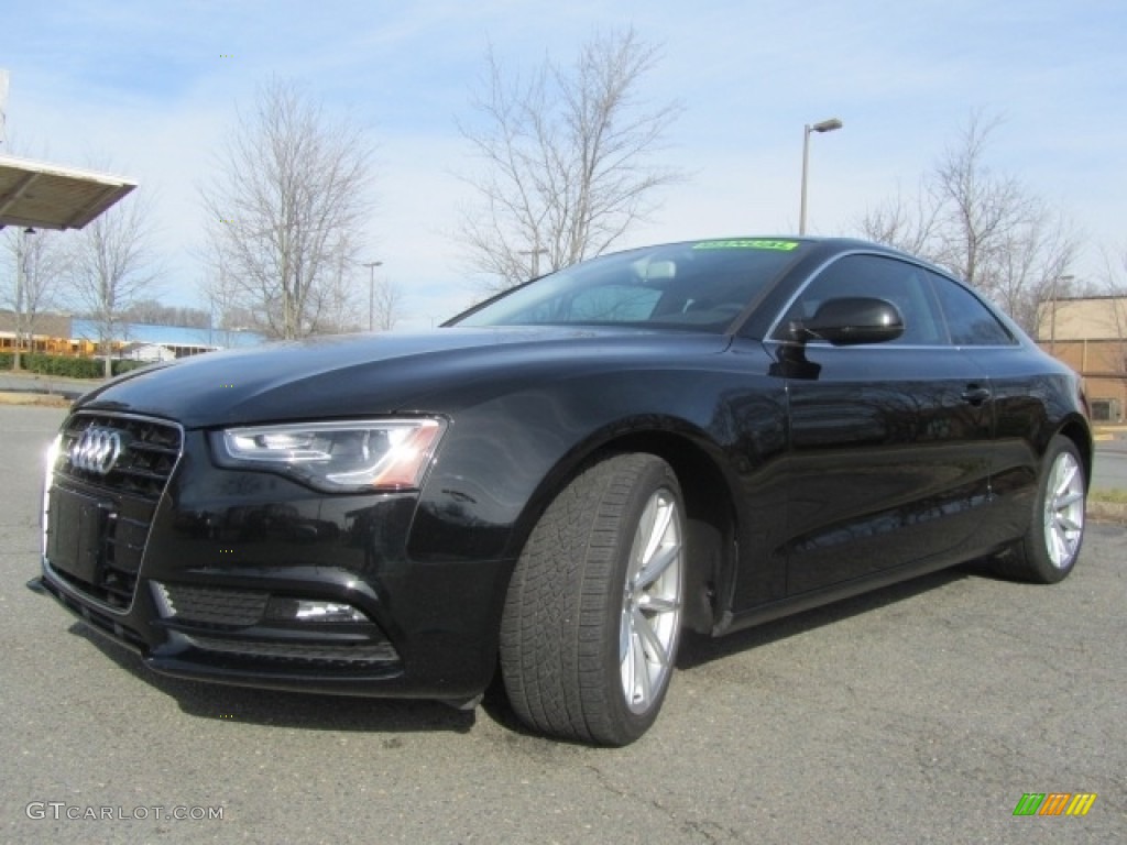 2015 A5 Premium quattro Coupe - Brilliant Black / Black photo #6
