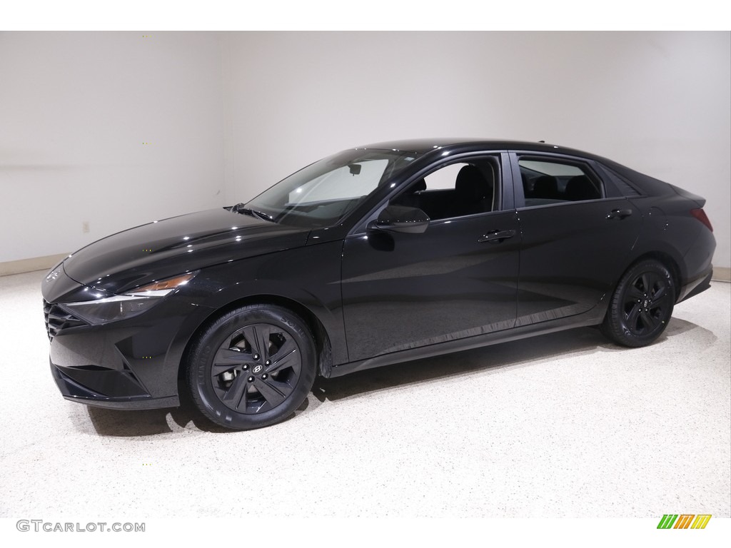 2021 Elantra SEL - Phantom Black / Black photo #3