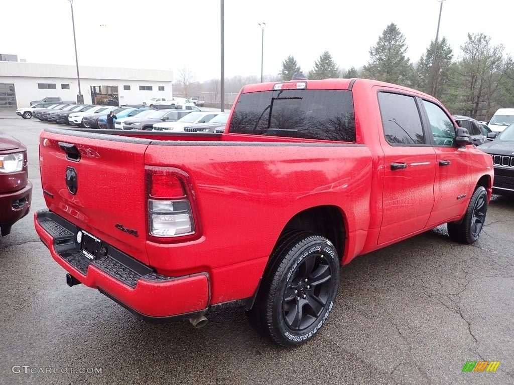 2023 1500 Big Horn Night Edition Crew Cab 4x4 - Flame Red / Black photo #5