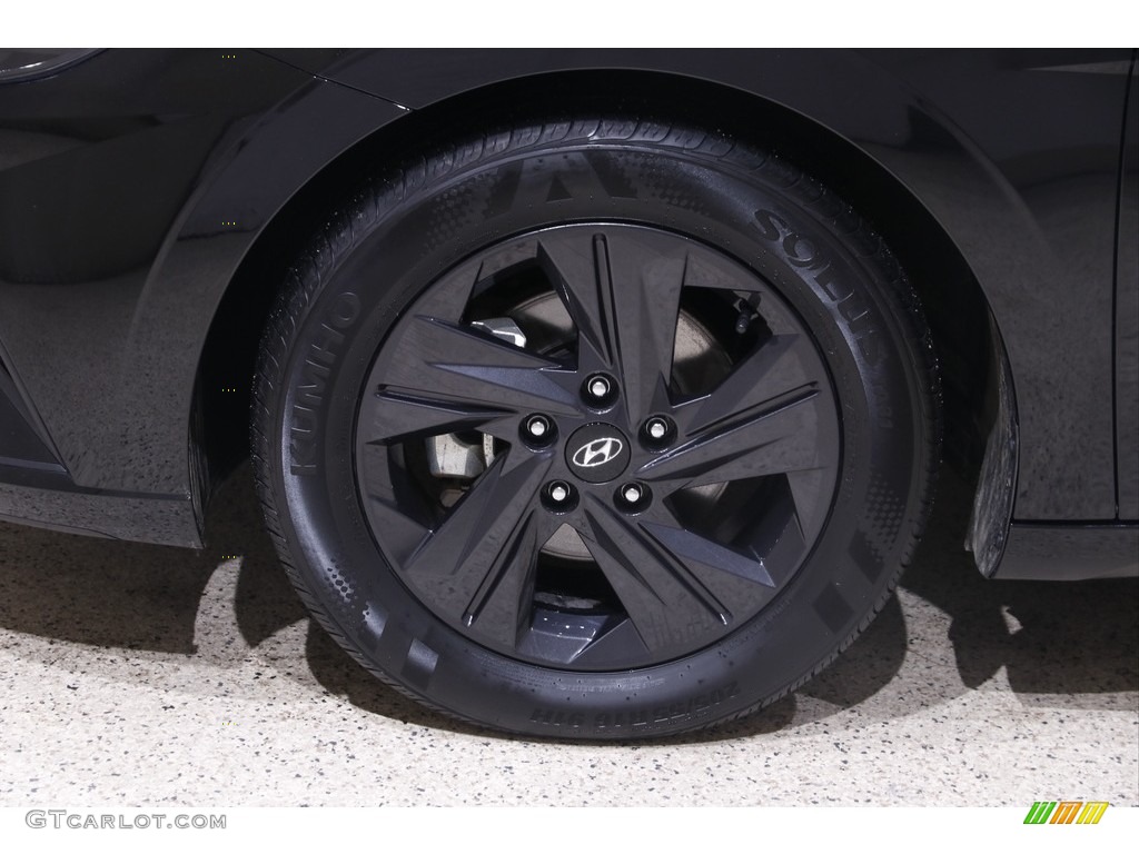 2021 Elantra SEL - Phantom Black / Black photo #19