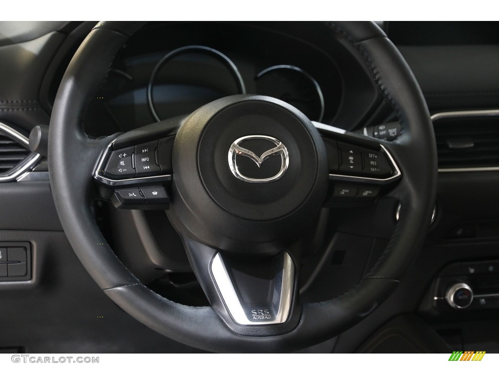 2022 Mazda CX-5 S Premium Plus AWD Black Steering Wheel Photo #145405167