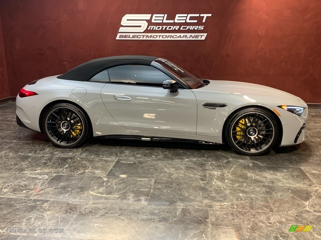 Alpine Grey 2022 Mercedes-Benz SL AMG 63 Roadster Exterior Photo #145405345