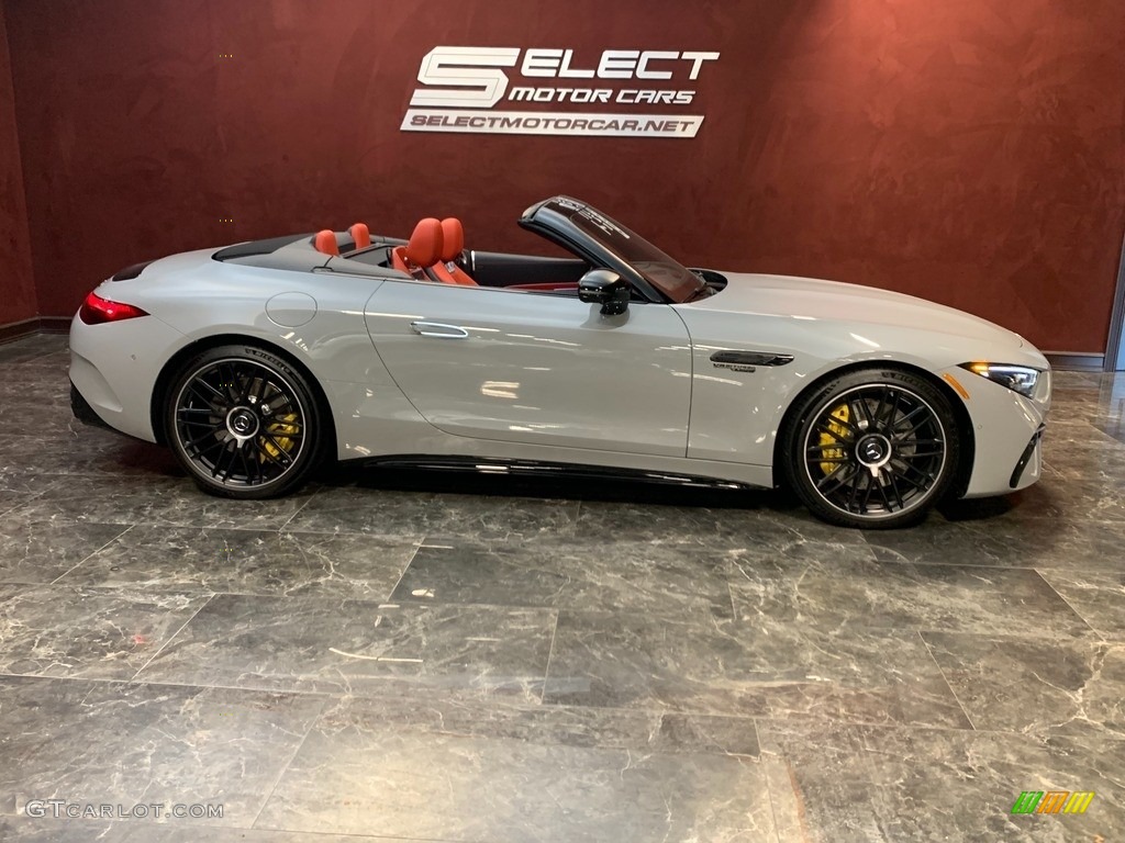Alpine Grey 2022 Mercedes-Benz SL AMG 63 Roadster Exterior Photo #145405377