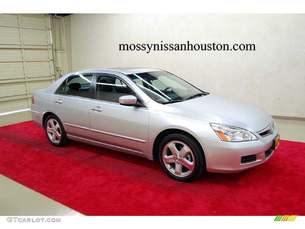 2006 Accord EX-L V6 Sedan - Alabaster Silver Metallic / Black photo #1