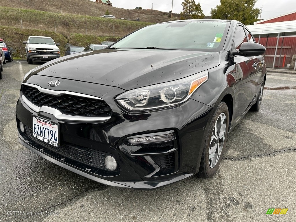 2019 Forte LXS - Aurora Black Pearl / Black photo #3