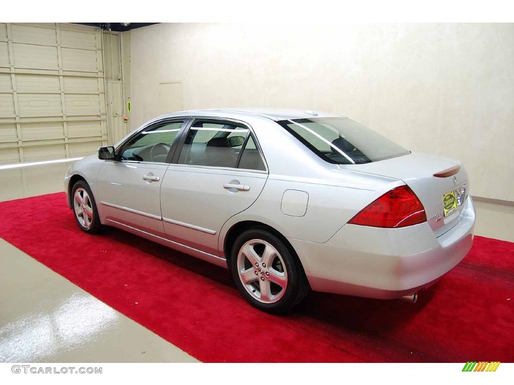 2006 Accord EX-L V6 Sedan - Alabaster Silver Metallic / Black photo #5