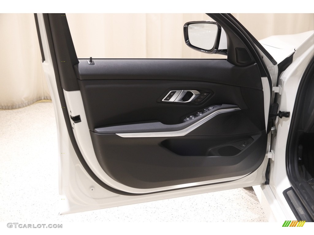 2021 BMW 3 Series 330i xDrive Sedan Black Door Panel Photo #145408125