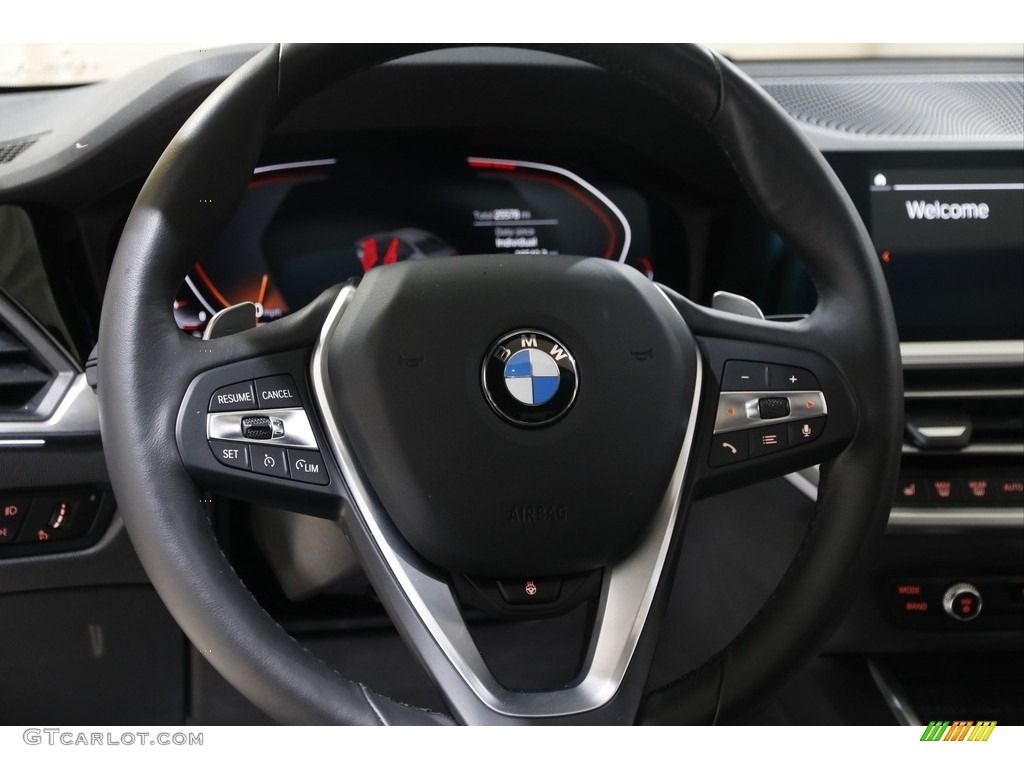 2021 BMW 3 Series 330i xDrive Sedan Black Steering Wheel Photo #145408158