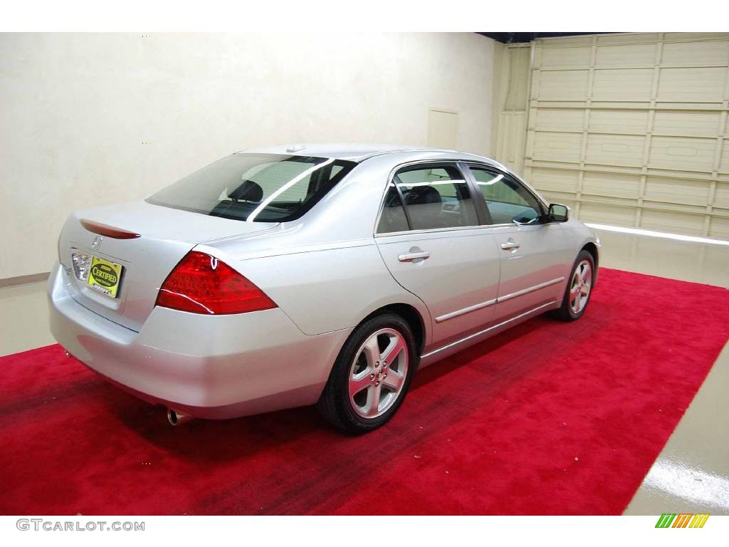 2006 Accord EX-L V6 Sedan - Alabaster Silver Metallic / Black photo #7