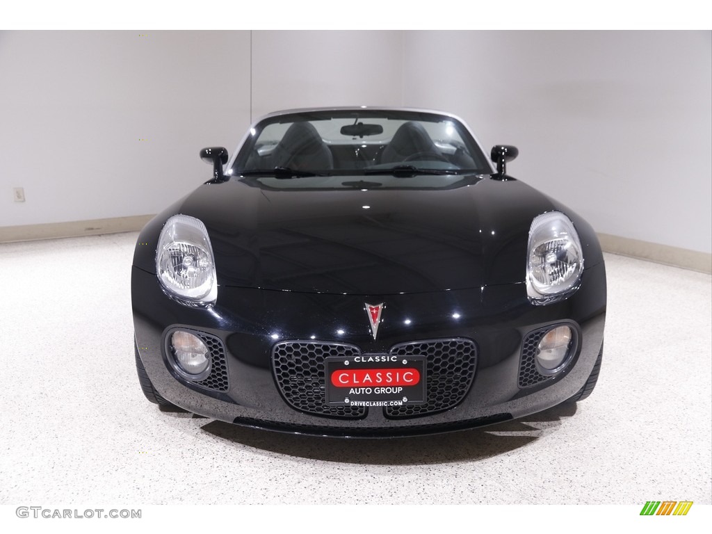 2007 Solstice GXP Roadster - Mysterious Black / Ebony/Red photo #3