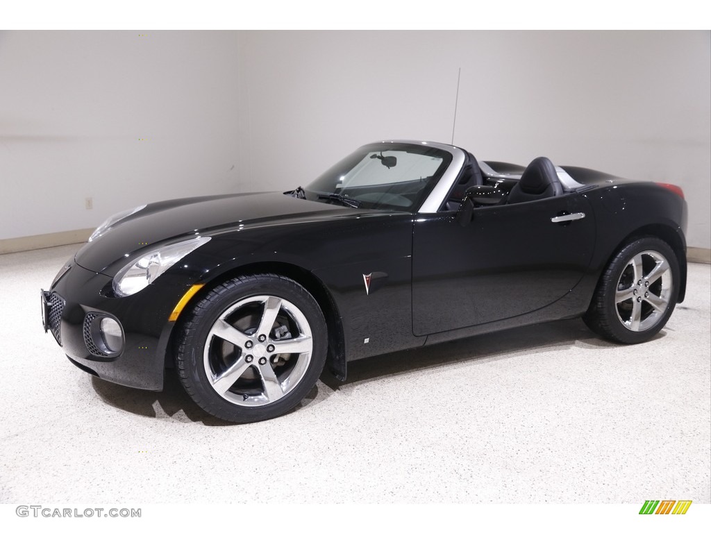 2007 Solstice GXP Roadster - Mysterious Black / Ebony/Red photo #4