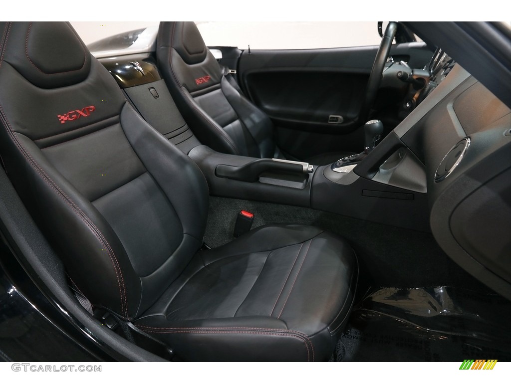 2007 Solstice GXP Roadster - Mysterious Black / Ebony/Red photo #14