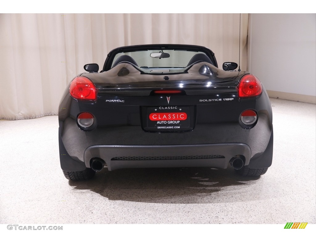 2007 Solstice GXP Roadster - Mysterious Black / Ebony/Red photo #16