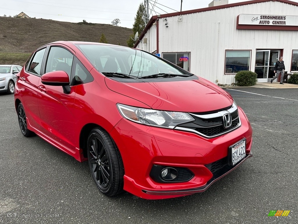 Milano Red 2018 Honda Fit Sport Exterior Photo #145410118