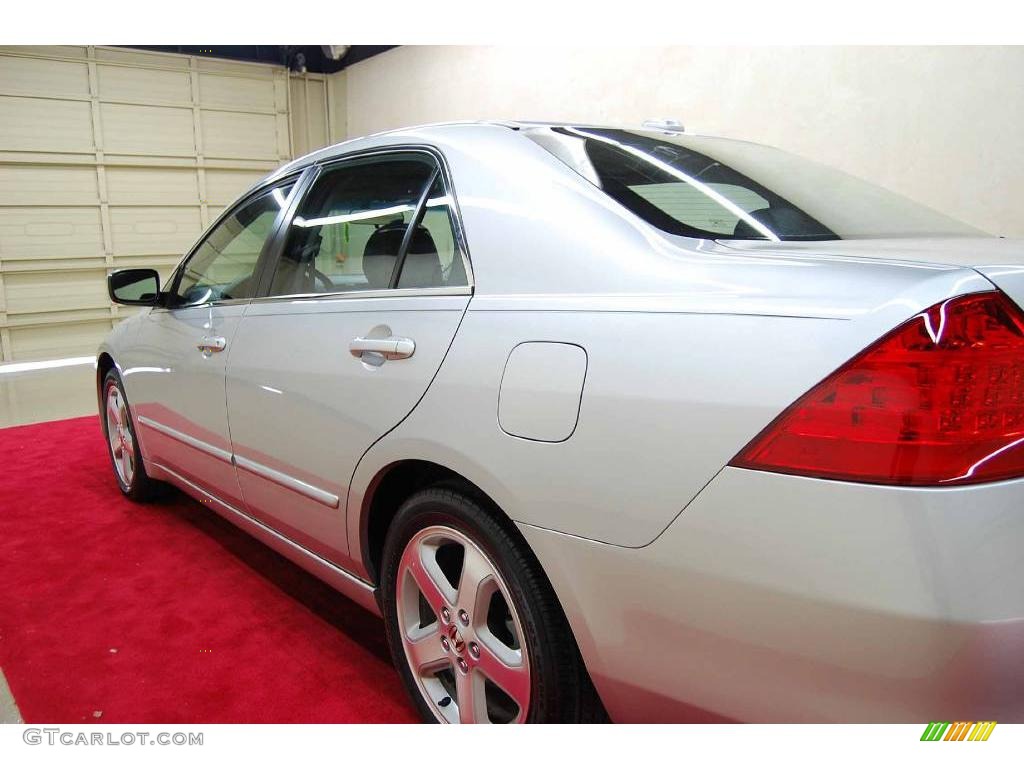 2006 Accord EX-L V6 Sedan - Alabaster Silver Metallic / Black photo #10