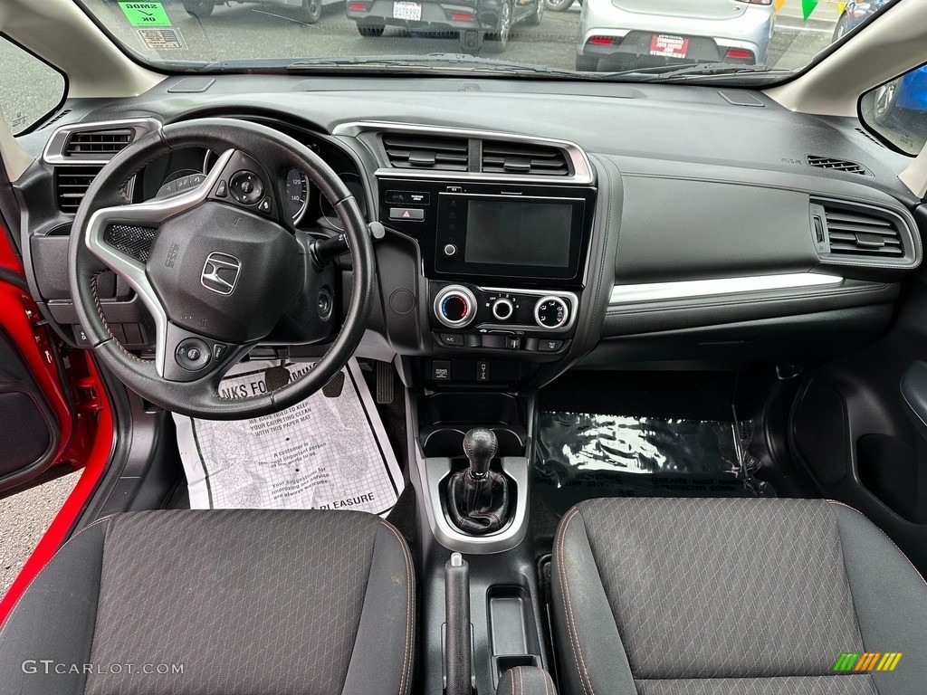 2018 Honda Fit Sport Black Dashboard Photo #145410379