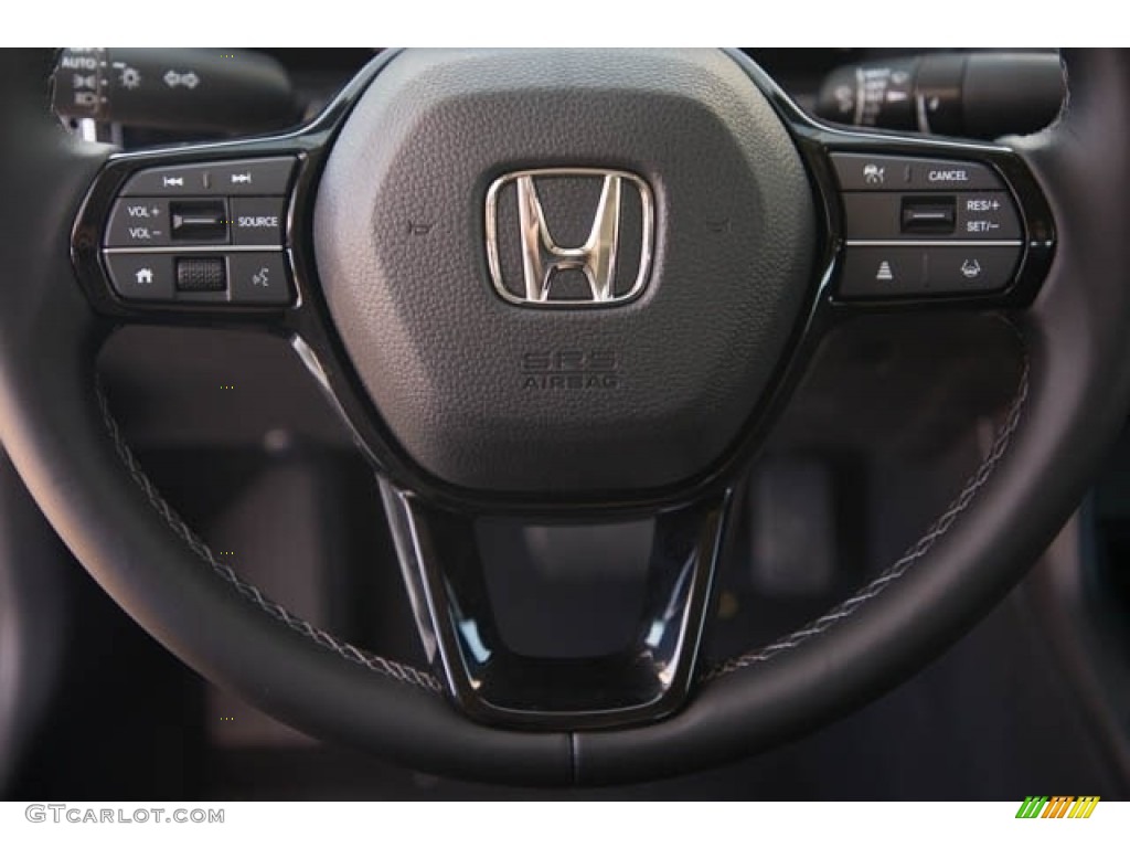 2023 Honda Civic EX Sedan Black Steering Wheel Photo #145410527