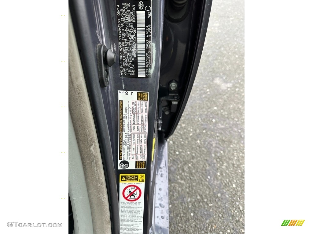 2014 Prius Five Hybrid - Winter Gray Metallic / Misty Gray photo #7