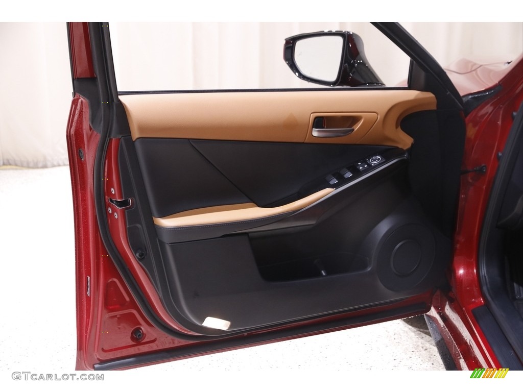 2021 Lexus IS 300 AWD Glazed Caramel Door Panel Photo #145410755