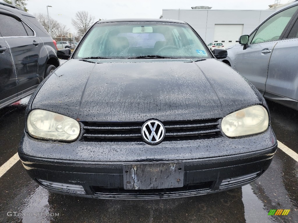 2001 Golf GLS 4 Door - Black / Black photo #2