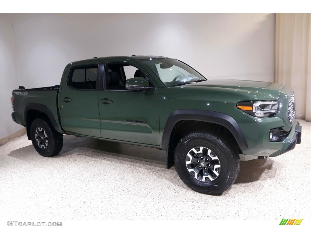 2021 Army Green Toyota Tacoma Trd Off Road Double Cab 4x4 145410074