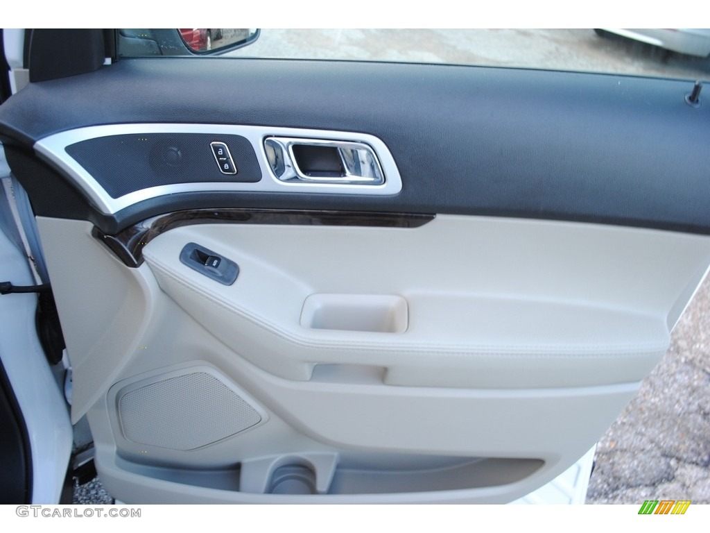 2011 Explorer Limited 4WD - White Platinum Tri-Coat / Medium Light Stone photo #28