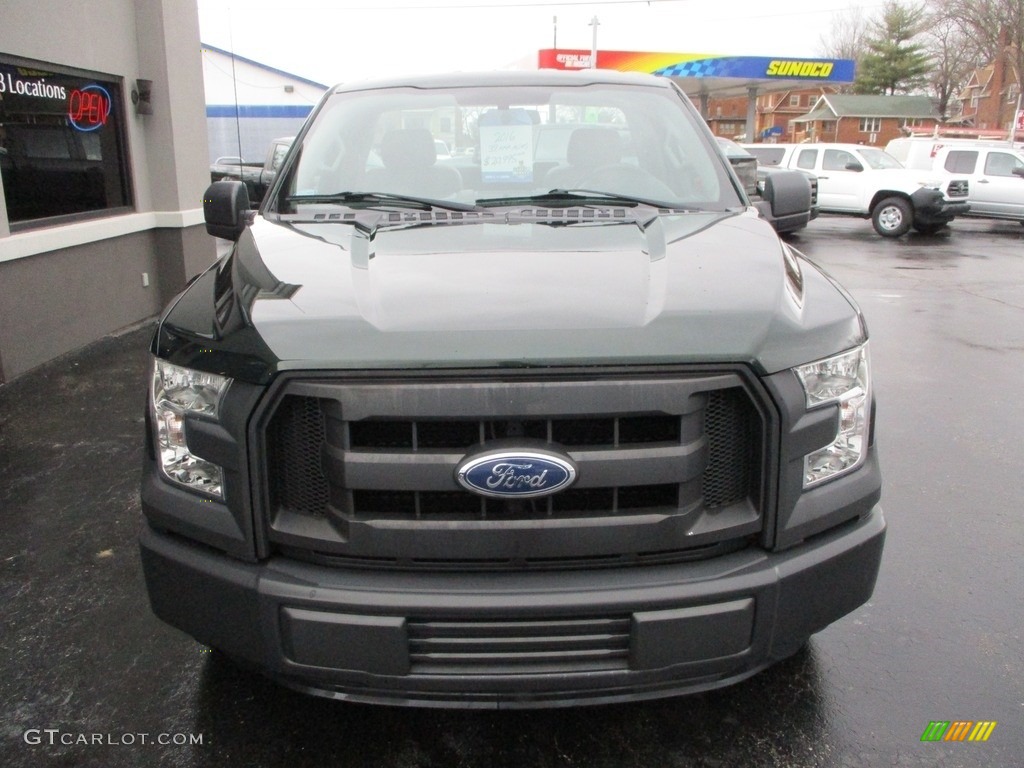 2016 F150 XL Regular Cab - Green Gem / Medium Earth Gray photo #18