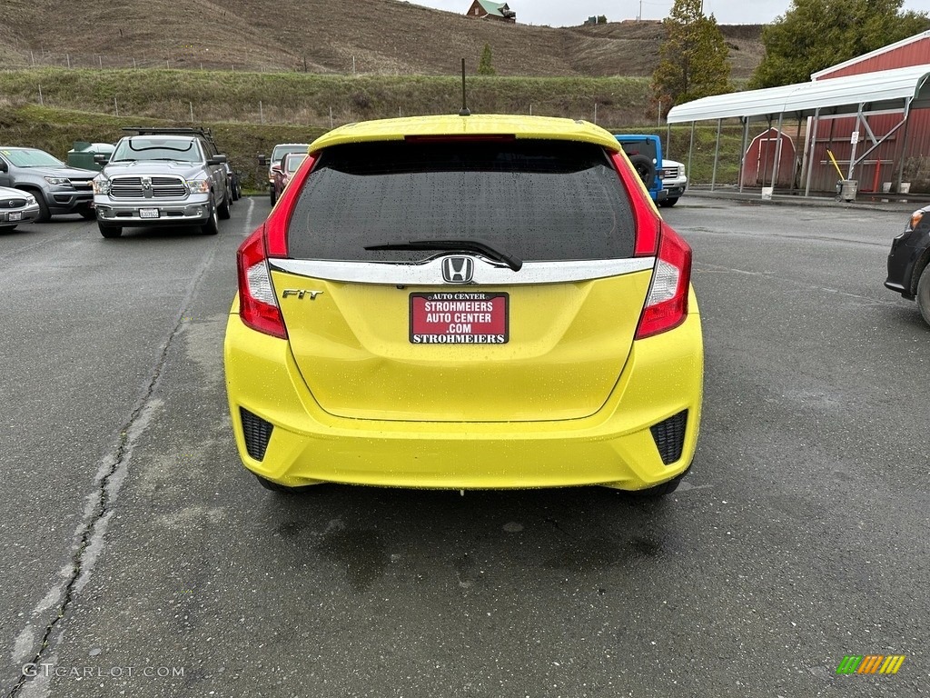 2017 Fit EX - Mystic Yellow Pearl / Black photo #5