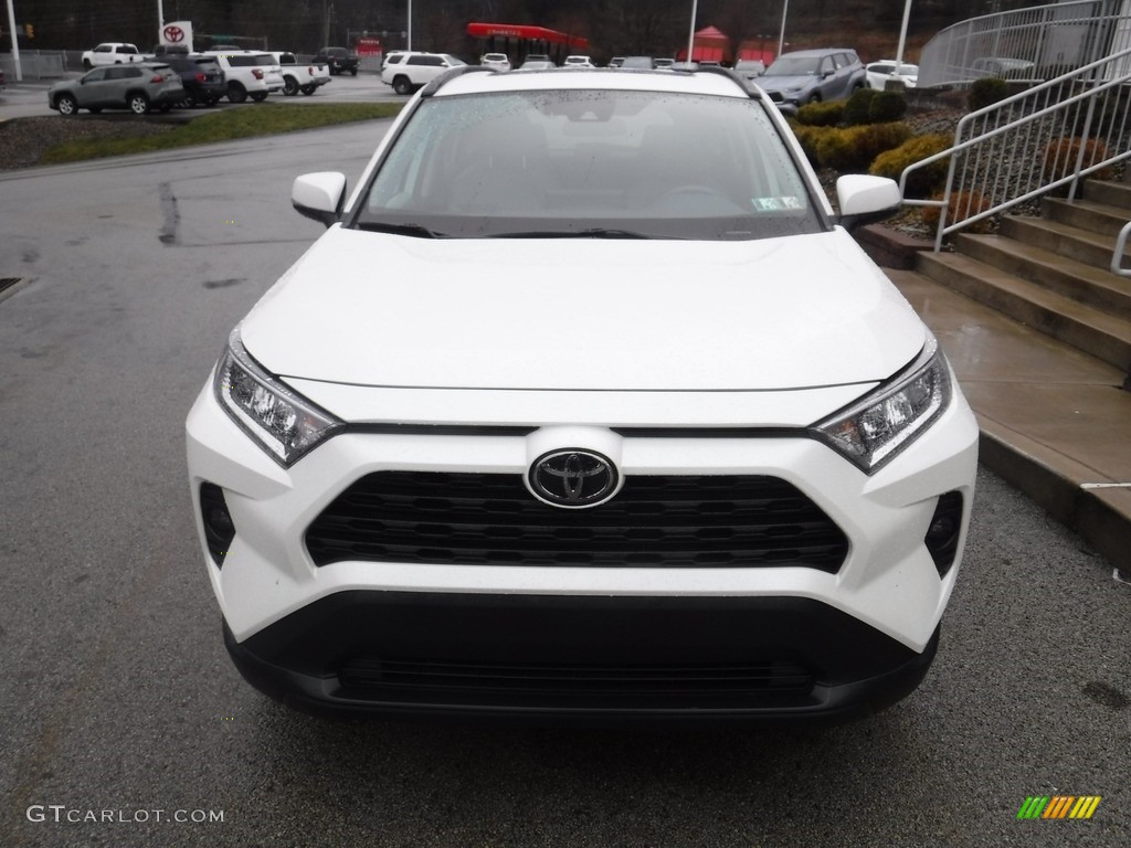 2021 RAV4 XLE Premium AWD - Blizzard White Pearl / Light Gray photo #10