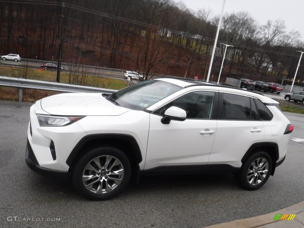 Blizzard White Pearl 2021 Toyota RAV4 XLE Premium AWD Exterior Photo #145414308