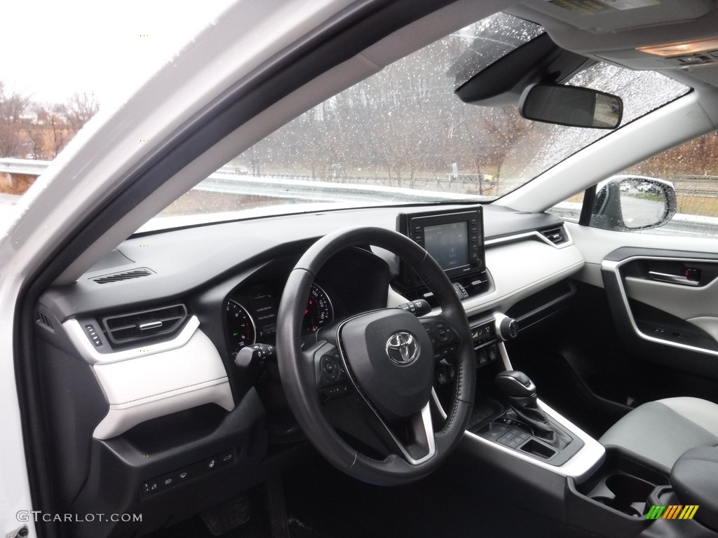 2021 Toyota RAV4 XLE Premium AWD Light Gray Dashboard Photo #145414451